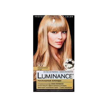 Стойкая краска для волос Luminance 9.10 Перламутровый Блонд