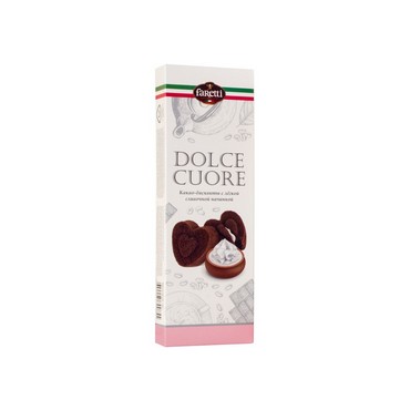 Пирожное Faretti Dolce Cuore " Какао бисквиты с легкой сливочной начинкой " 120г