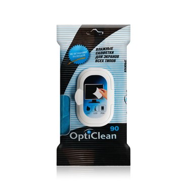 Влажные салфетки для экранов OptiClean 90шт