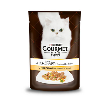 Влажный корм для взрослых кошек Gourmet A la Carte с индейкой 85г