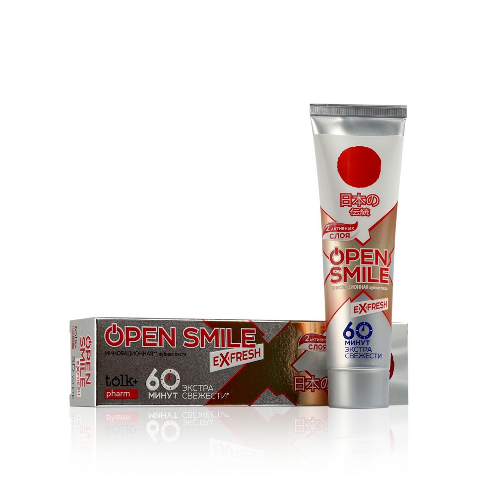 

Зубная паста Open Smile eXfresh " Japan " комплексная 115г