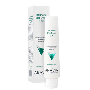 Крем для лица Aravia Professional балансирующий с матирующим эффектом , для жирной кожи 100мл