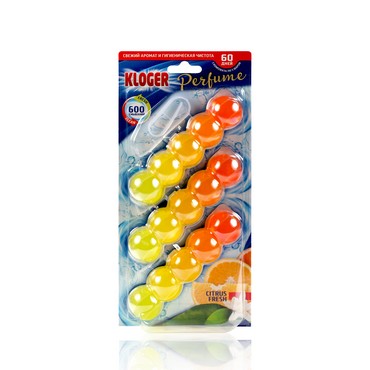 Подвеска для унитаза Kloger " Citrus fresh " 3шт