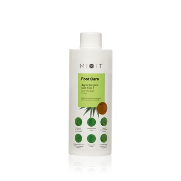 Средство для ороговевшей кожи на ногах и пятках 6 в 1 Mixit Foot Care " Agent for foot skin " 250мл