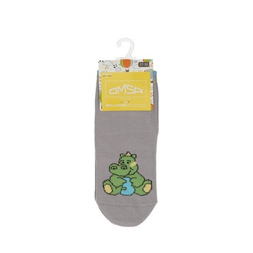 Детские носки Omsa Kids Цифры Grigio Chiaro р.27-30