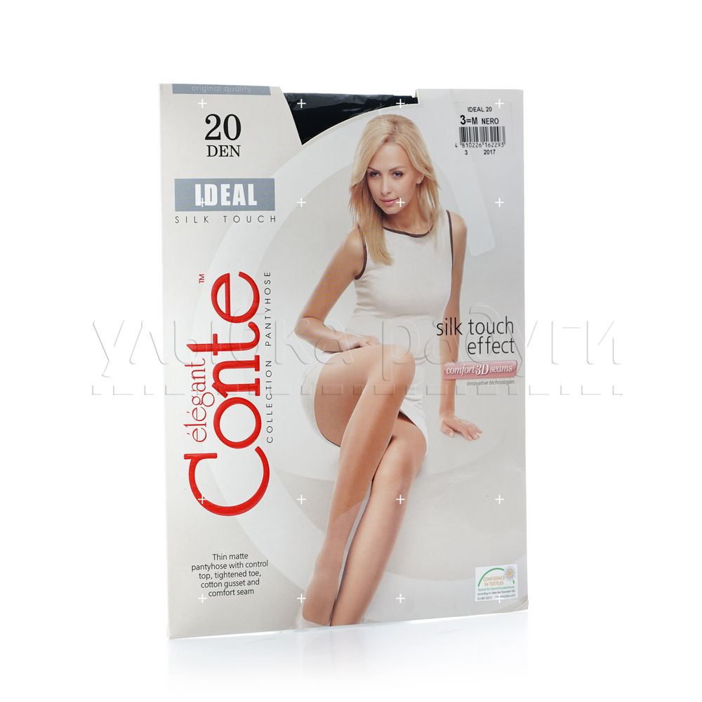 

Женские колготки Conte Ideal 20den Nero 3 размер