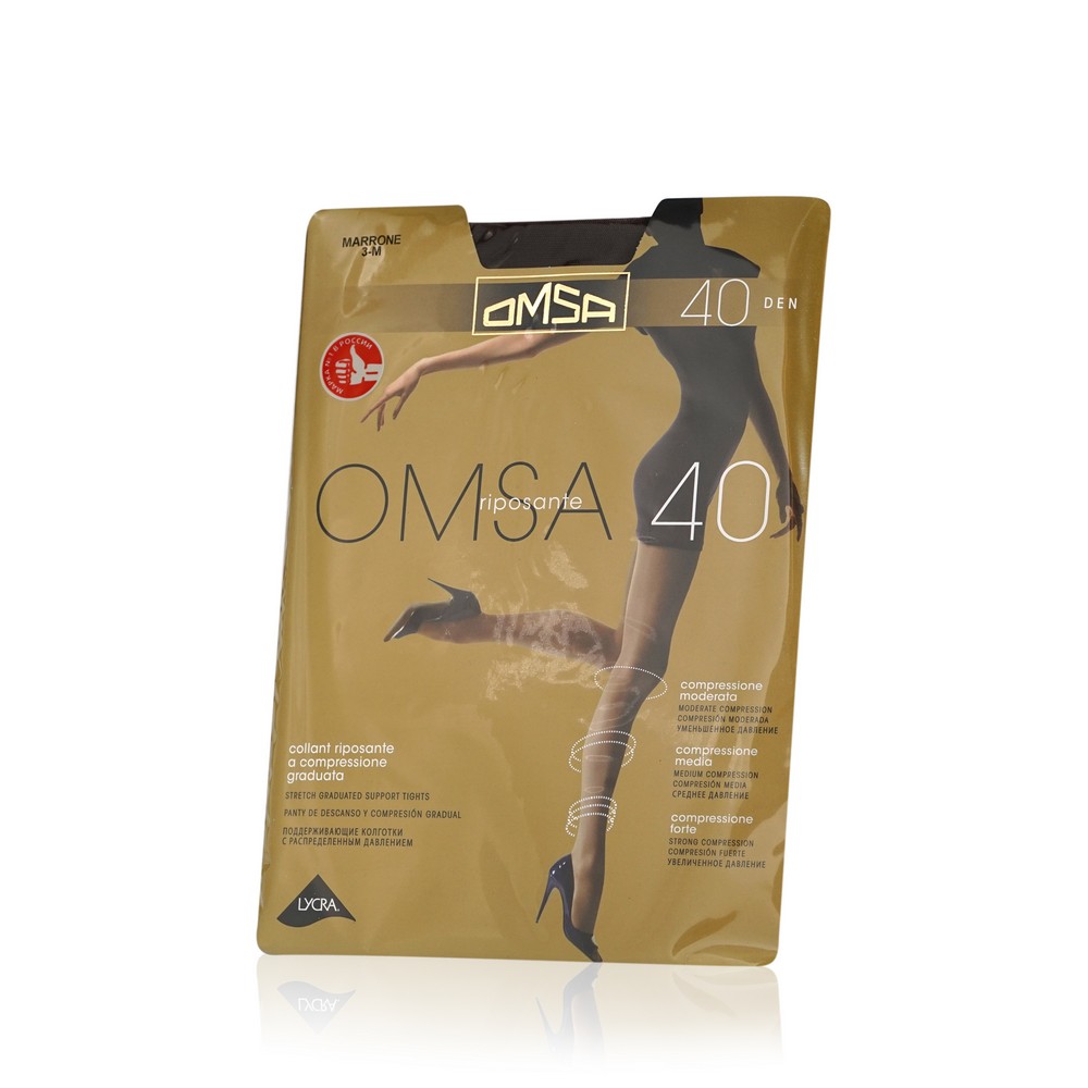 

Женские колготки Omsa Riposante 40den Marrone 3 размер