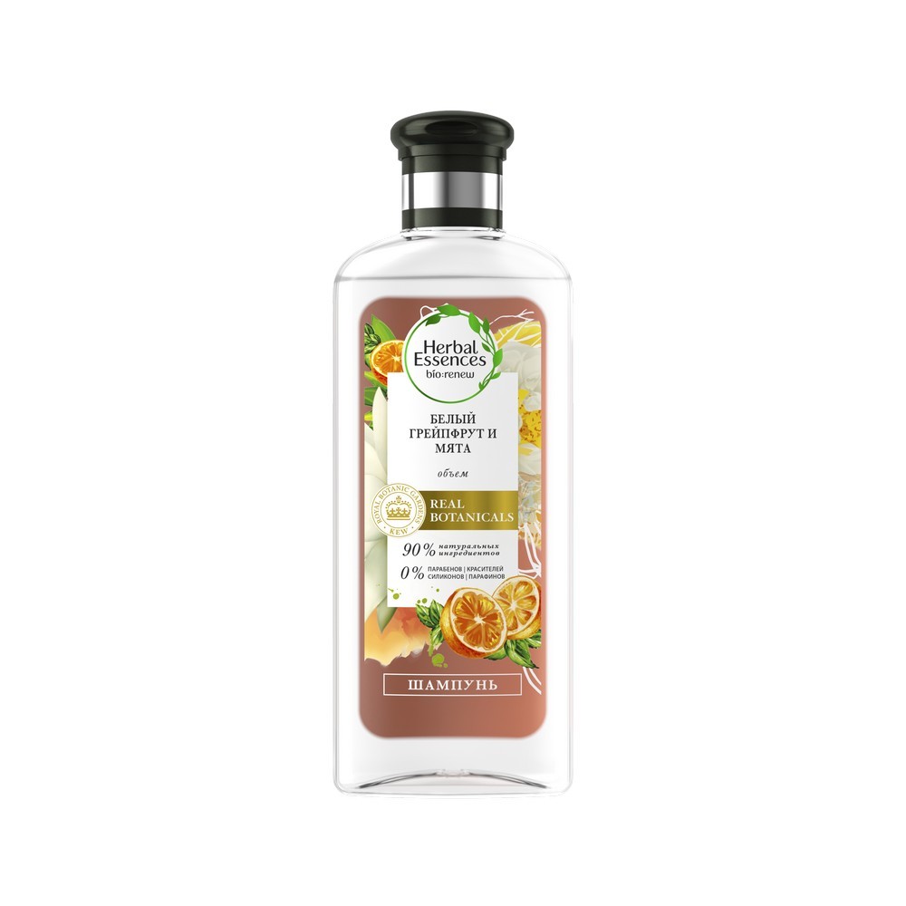 

Шампунь для волос Herbal Essences объем " Белый грейпфрут и мята " 250мл