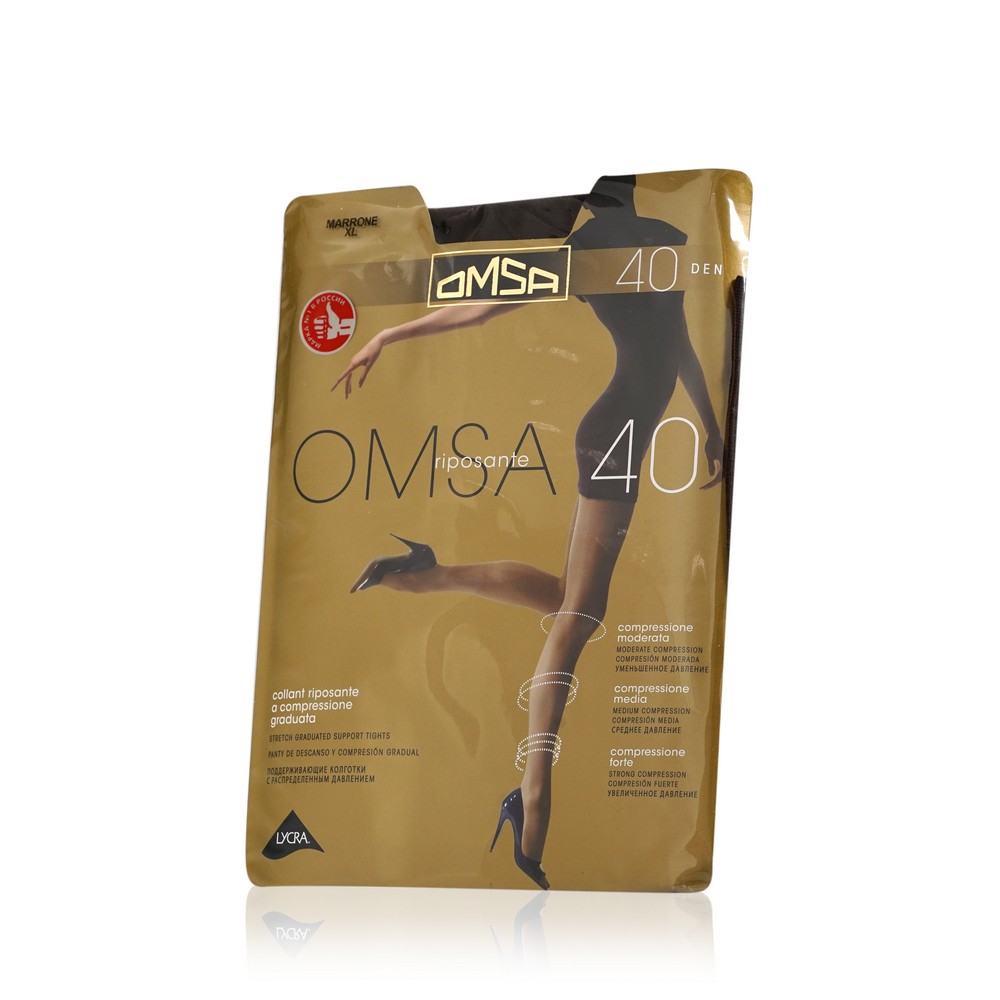 

Женские колготки Omsa Riposante 40den Marrone 5 размер