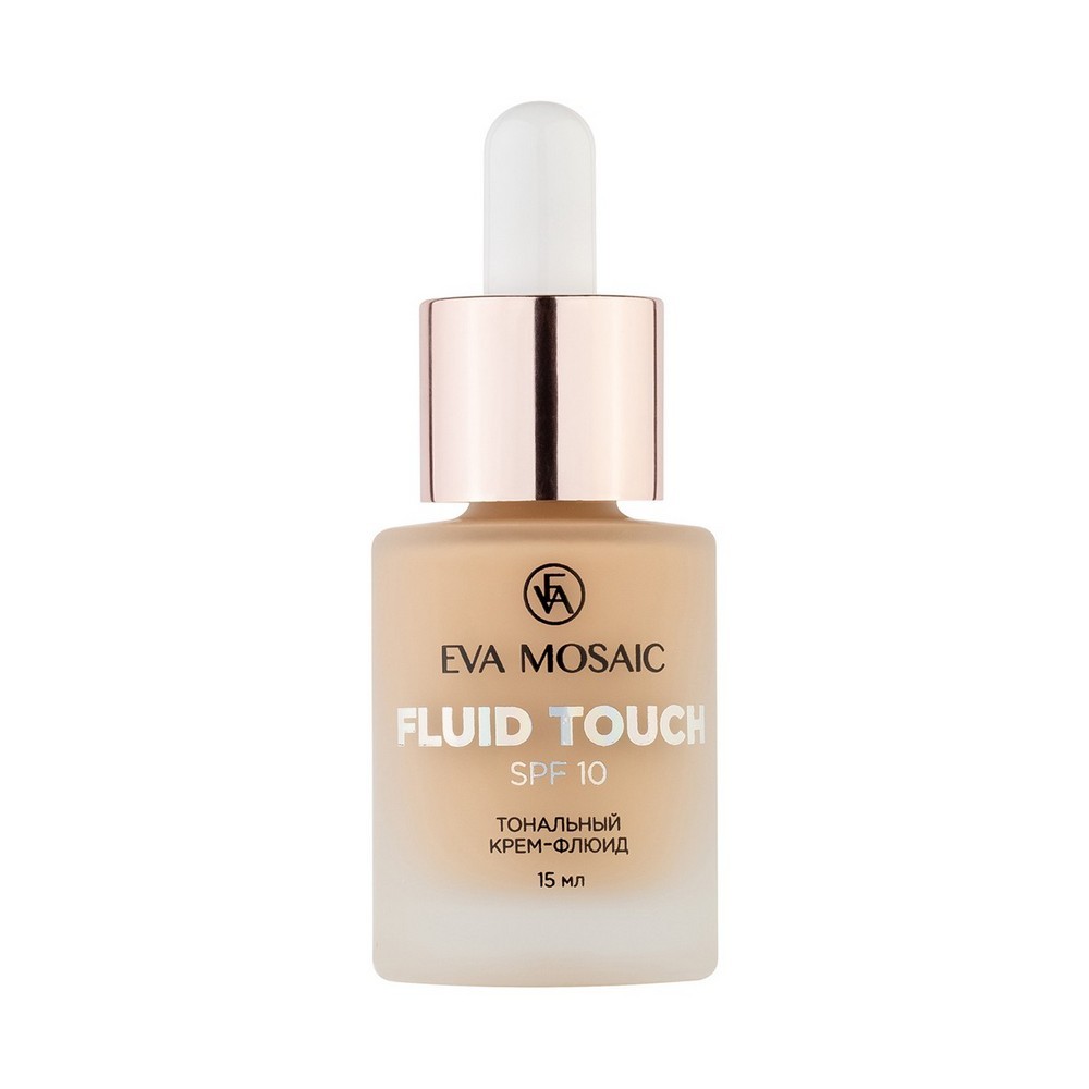 Тональный крем - флюид для лица Eva Mosaic Fluid Touch 02 Светло-бежевый 15мл eva mosaic fluid touch spf 10