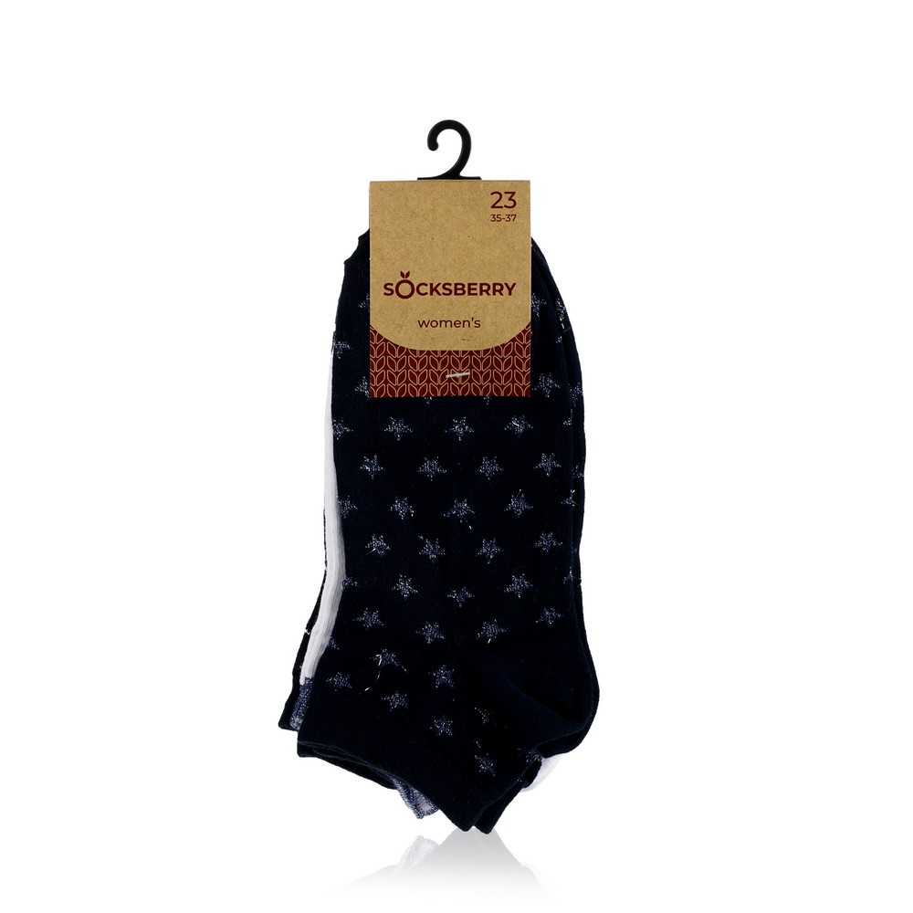 

Женские носки Socksberry WO14254 Темно-синий + Белый , р.23 , 3 пары