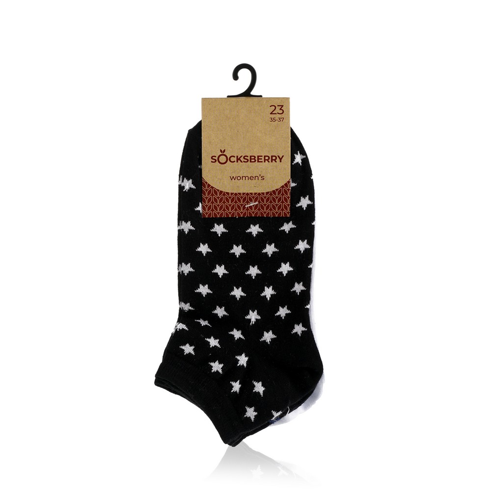 

Женские носки Socksberry WO14254 Черный + Белый , р.23 , 3 пары