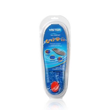 Гелевые стельки для обуви Vister " Gel Comfort " р. 41-45, 1 пара