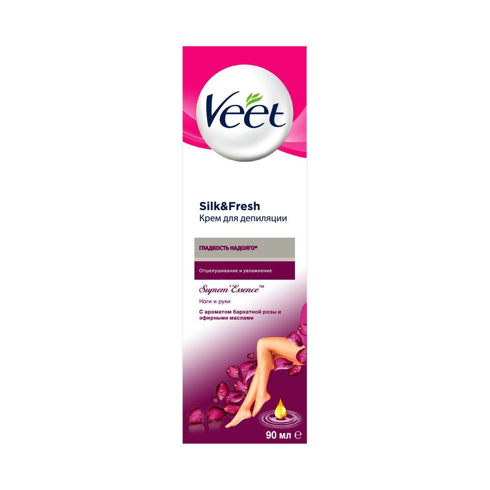 

Крем для депиляции Veet Supreme Essence " Аромат бархатной розы " 90мл