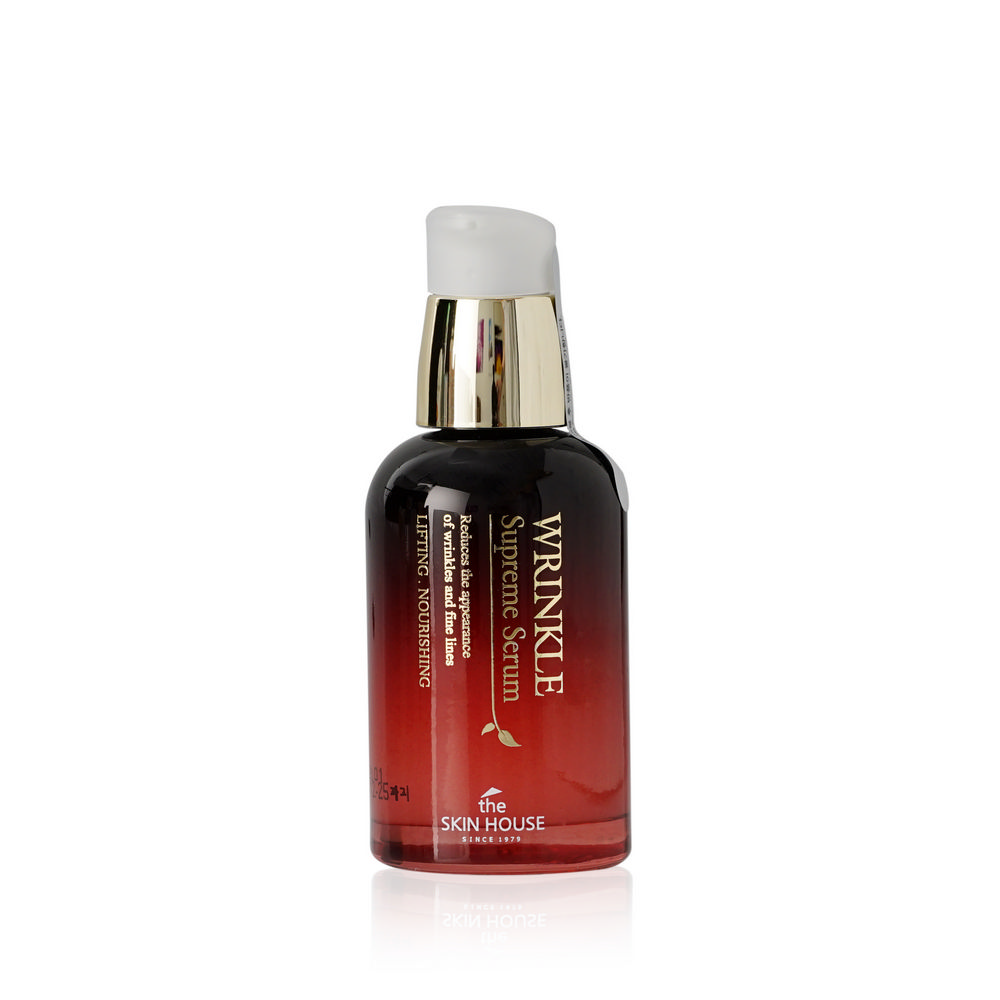 Pitatelnaya Syvorotka The Skin House Wrinkle Supreme Dlya Lica Razglazhivayushaya Morshiny S Zhenshenem 50ml