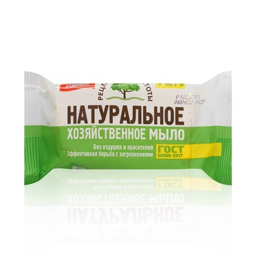 Хозяйственное мыло Рецепты Чистоты " Натуральное " 72% , 150г