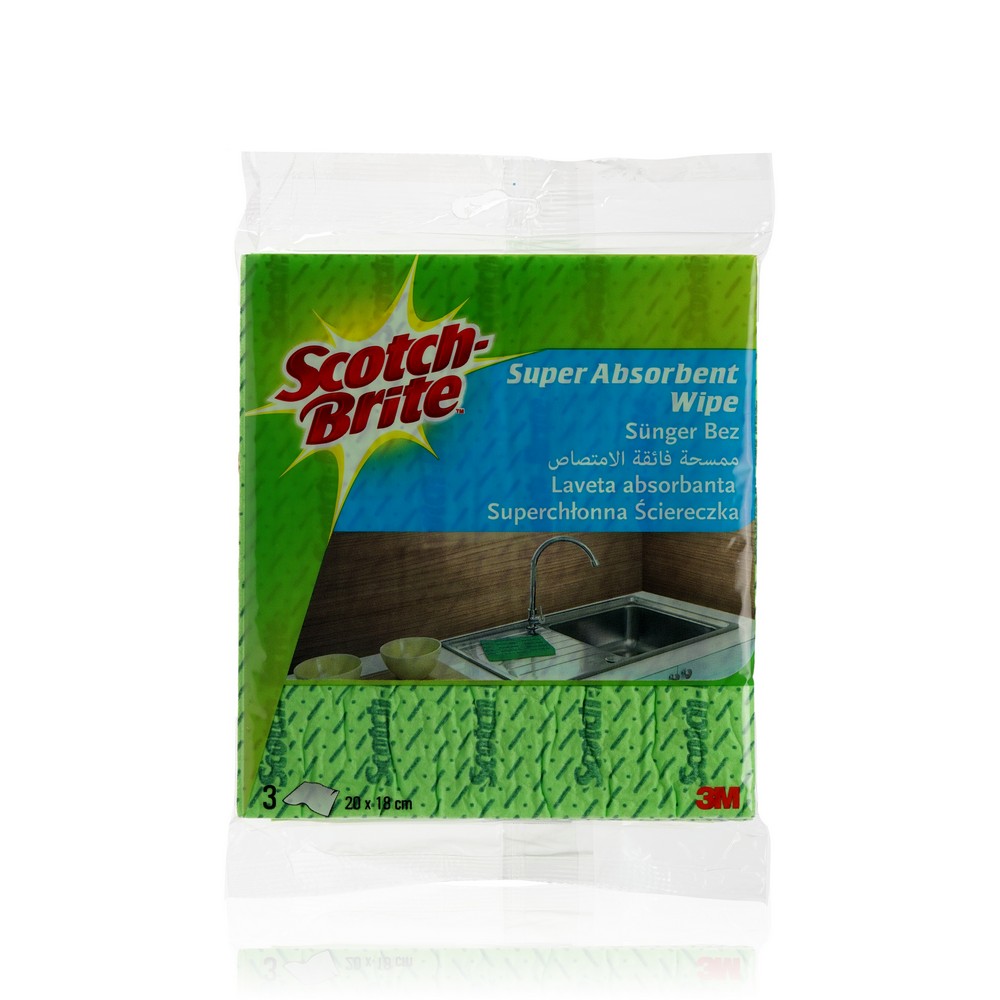 

Супер-абсорбирующая салфетка для уборки Scotch-Brite 3шт