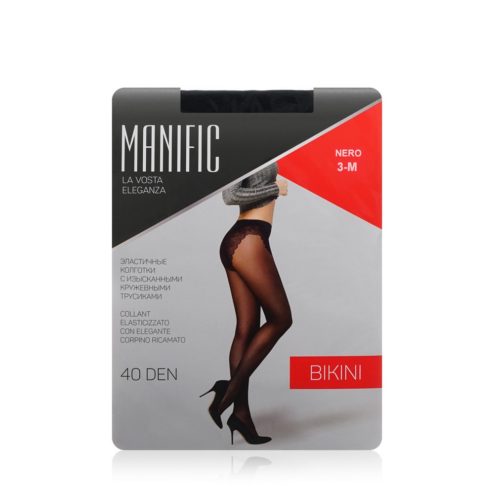 Женские колготки Manific Bikini 40den Nero 3 размер