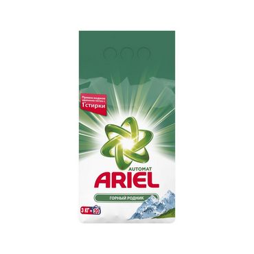 Порошок для стирки Ariel " Горный родник " автомат 3кг