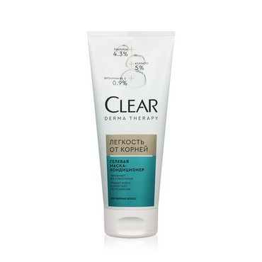 Гелевая маска - кондиционер для волос Clear Derma Therapy " Лёгкость от корней " 200мл