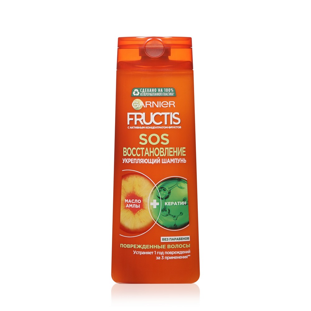 Шампунь Fructis SOS восстановление укрепляющий , для секущихся и  поврежденных волос 250мл