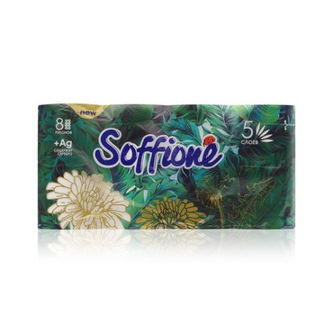 Туалетная бумага Soffione 5 слоев 8шт