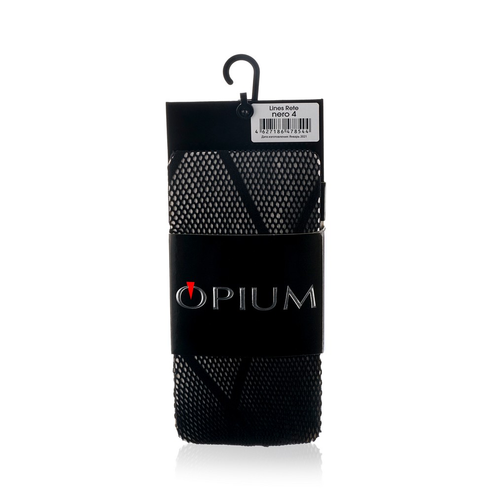 

Женские колготки с рисунком Opium Lines Rete Nero 4 размер