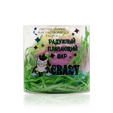 Радужный плавающий шар для ванн Laboratory Katrin " Crazy " 130г