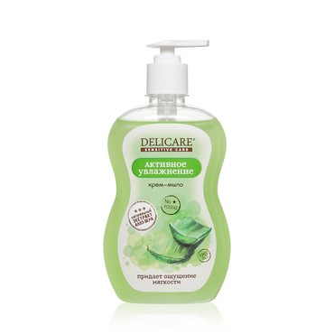 Жидкое крем - мыло для рук Delicare Sensitive Care " активное увлажнение " 500мл