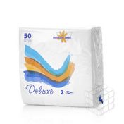 Бумажные салфетки Мягкий знак Deluxe 2х-слойные 50шт