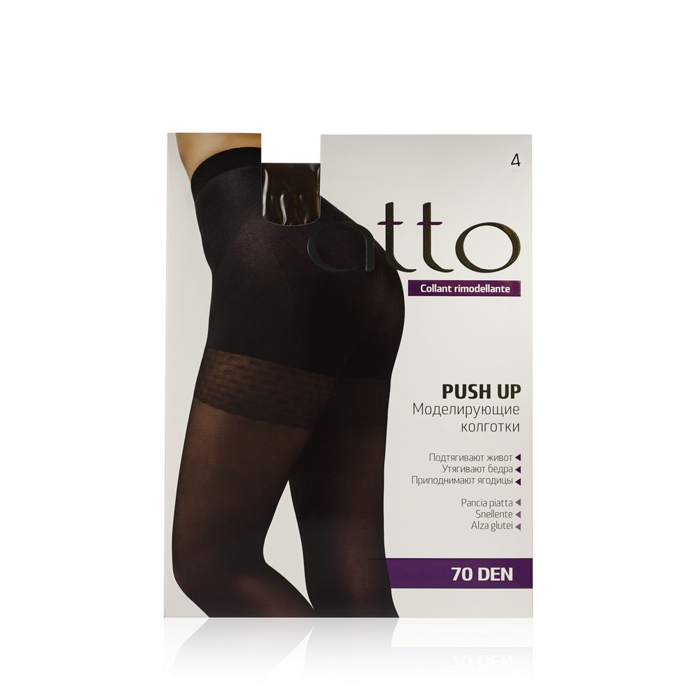 

Женские колготки Atto Push Up моделирующие 70den Кофе 4 размер