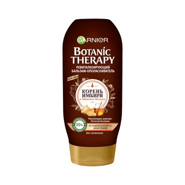 Ревитализирующий бальзам - ополаскиватель для тонких Garnier Botanic Therapy " Корень имбиря и Маточное молочко 387мл