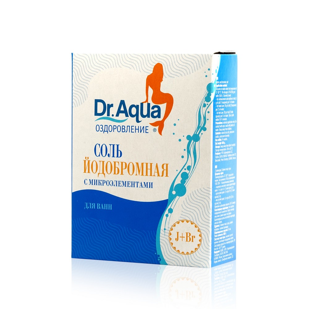 

Соль морская для ванны Dr.Aqua йодированная 500г