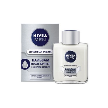 Антибактериальный бальзам Nivea Men после бритья " Серебряная защита " 100мл