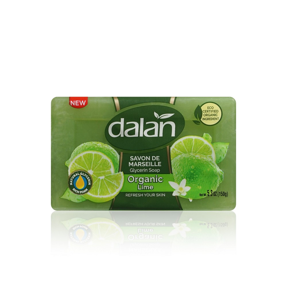 Мыло туалетное Dalan Savon de Marseille  Organic Lime  150г мыло dalan savon de marseille organic роза 150г