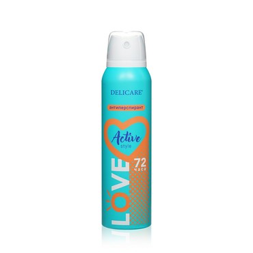 Женский дезодорант - антиперспирант Delicare Love " Active Style " 150мл