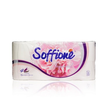 Туалетная бумага Soffione Imperial 4х-слойная 8шт