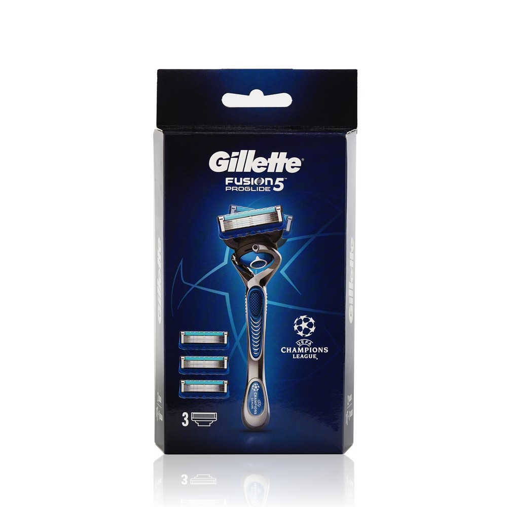 

Мужской станок для бритья Gillette Fusion ProGlide + сменные кассеты 3шт