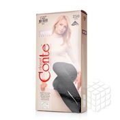 Женские колготки Conte Cotton 250den Nero 5 размер