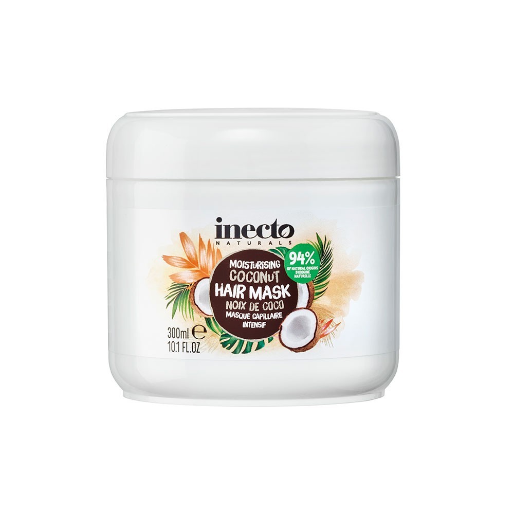 Увлажняющая маска для волос Inecto Coconut Hair mask с экстрактом кокоса 300мл