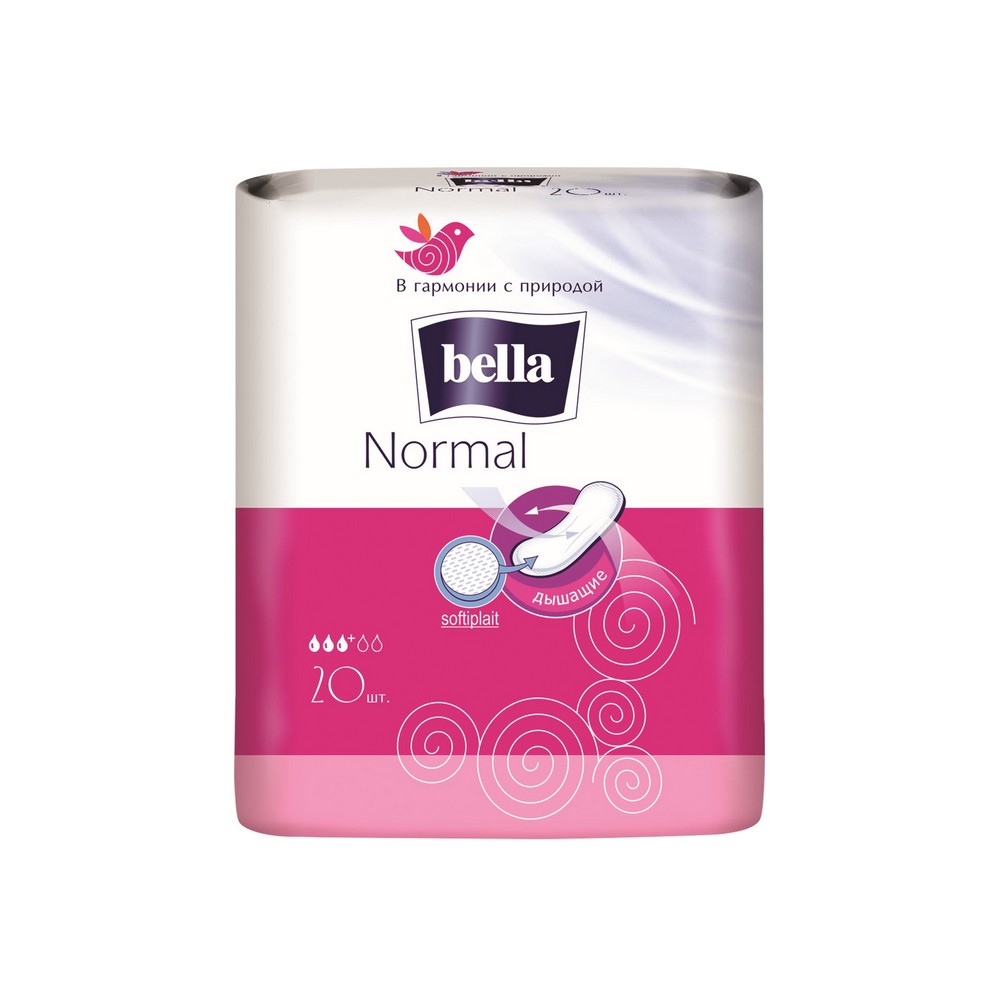 

Женские прокладки Bella дышащие без крылышек Normal 20шт