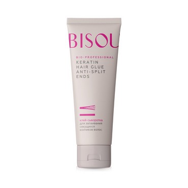 Клей - сыворотка для секущихся кончиков волос Bisou Bio-professional " Keratin hair glue anti-split ends " 100мл