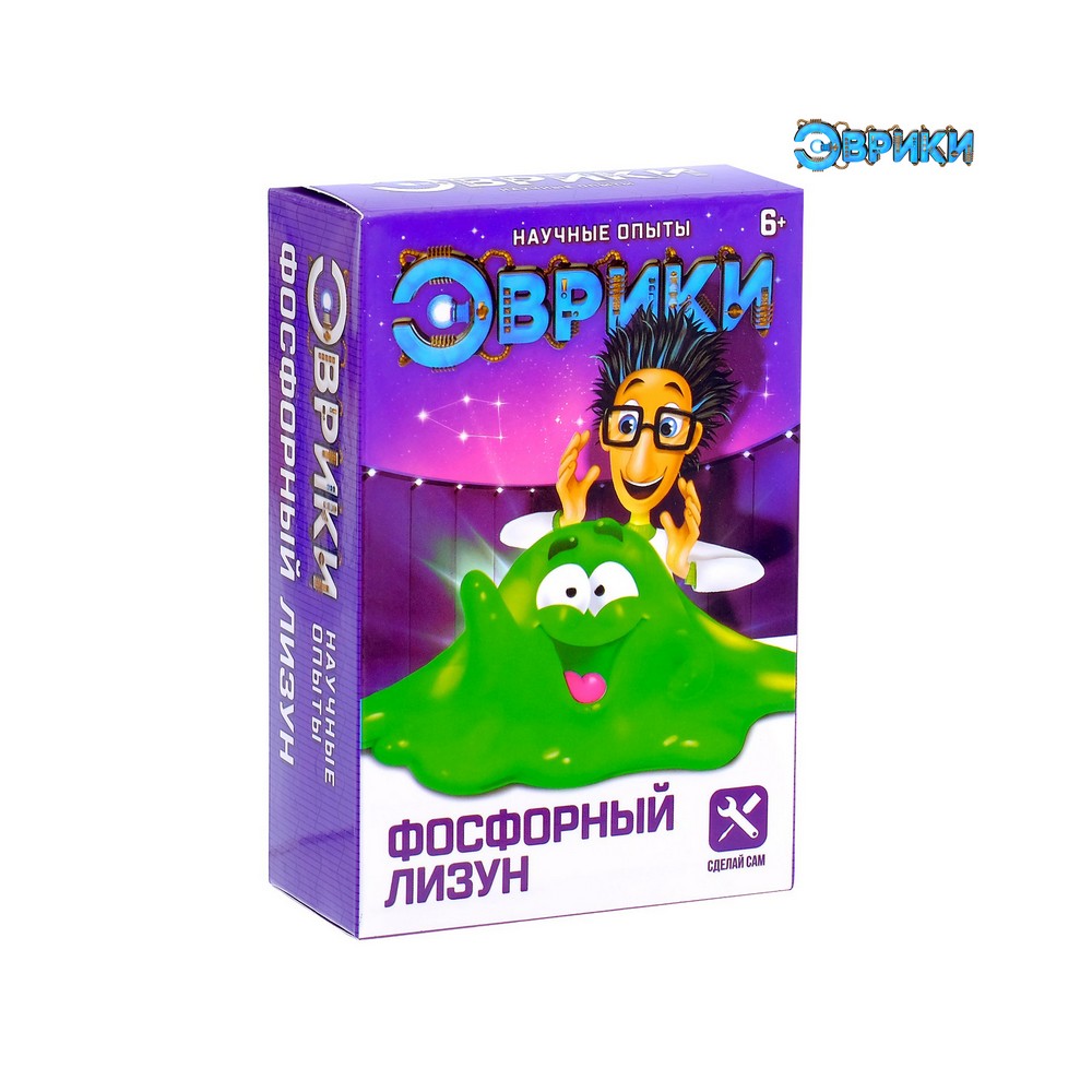 

Набор для опытов Эврики " Фосфорный лизун " 6+