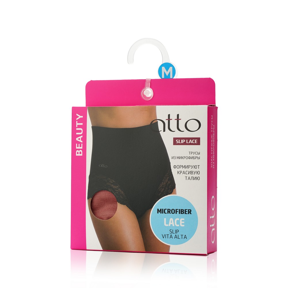 

Женские трусы Atto Lace slip vita alta Пепельная роза M