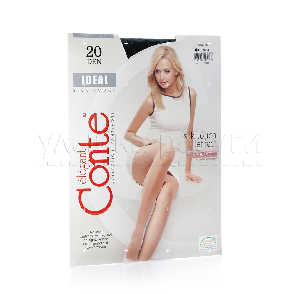 

Женские колготки Conte Ideal 20den Nero 4 размер