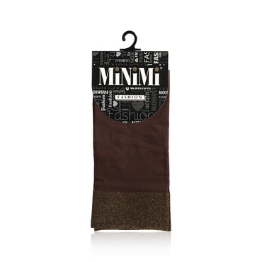 Женские носки Minimi Micro Lurex капроновые , 70 3D , Moka / Oro