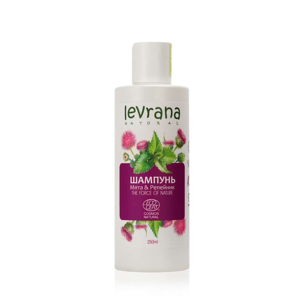 

Шампунь для волос Levrana Natural Origin " мята и Репейник " 250мл