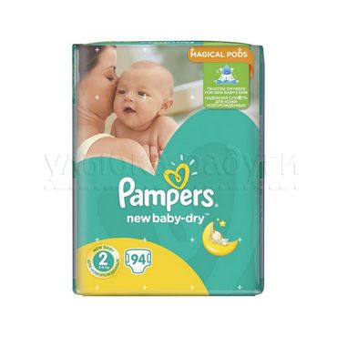 Подгузники Pampers New baby-dry для детей mini 3-6 кг 94шт