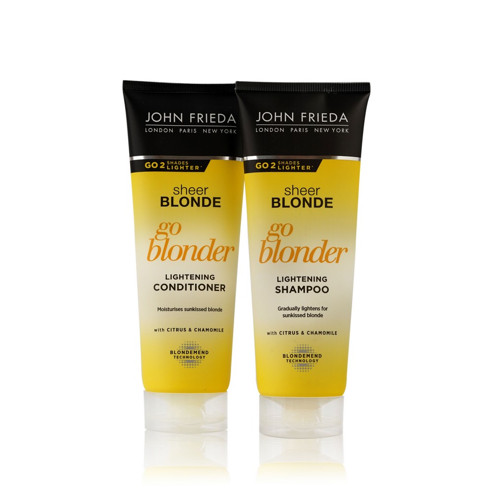 John frieda sheer blonde go blonder lightening spray. спрей john frieda sheer blonde go blonder. John frieda шампунь sheer blonde go blonder. John frieda go blonder осветляющий. John frieda кондиционер для волос sheer blonde.