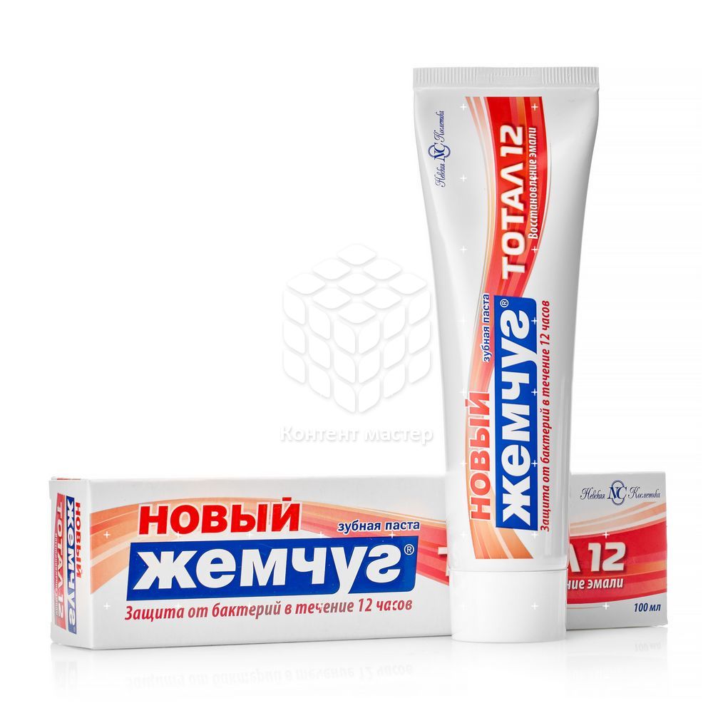 

Зубная паста Невская Косметика Новый Жемчуг " Тотал 12 " восстанавливающая 100мл